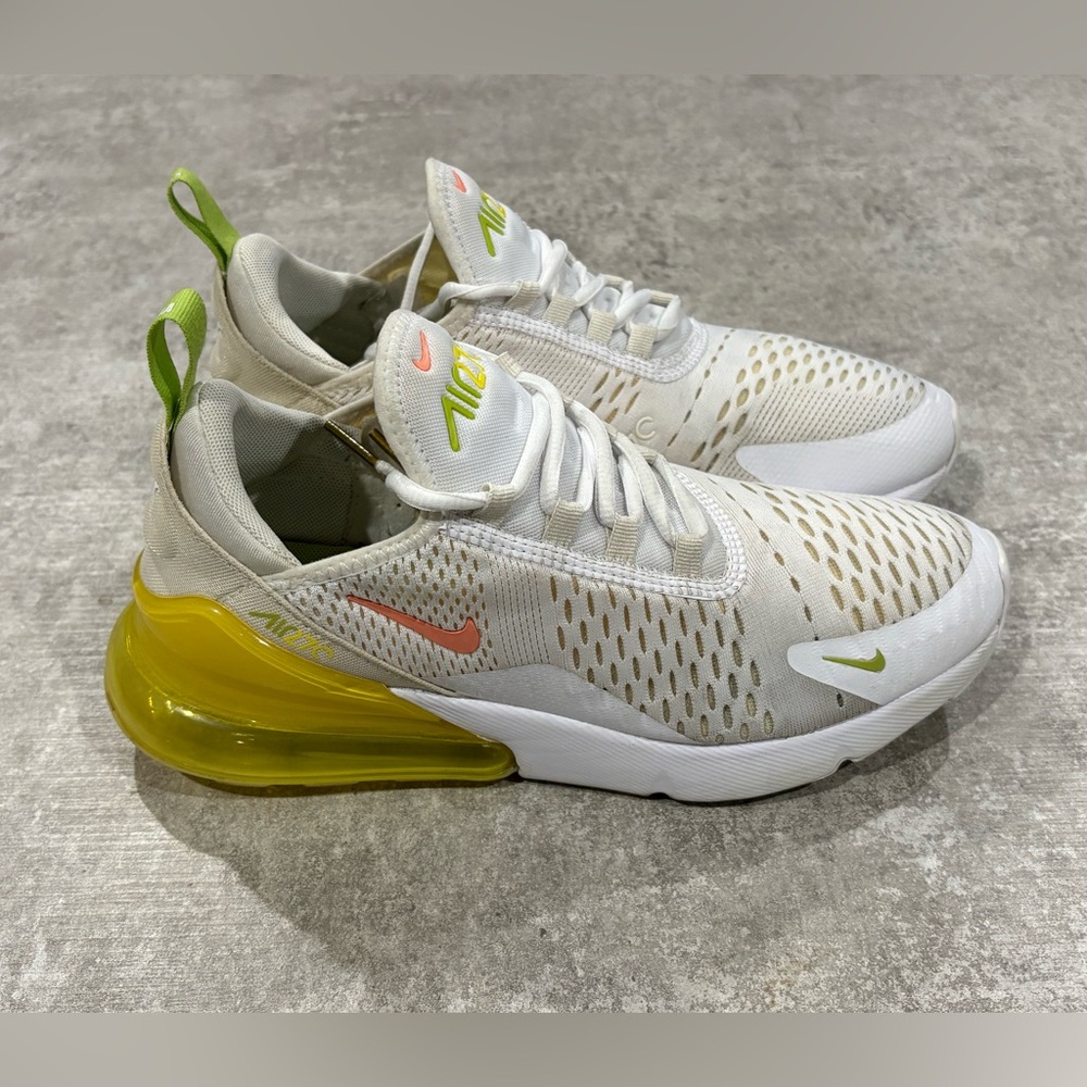 Nike Air Max 270 White Yellow Strike